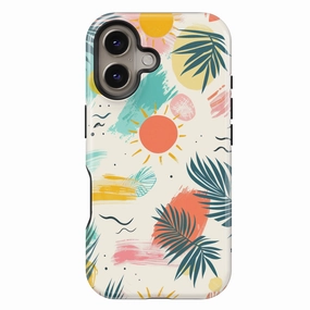 Sun Chase Raised Edges Colorful Pattern