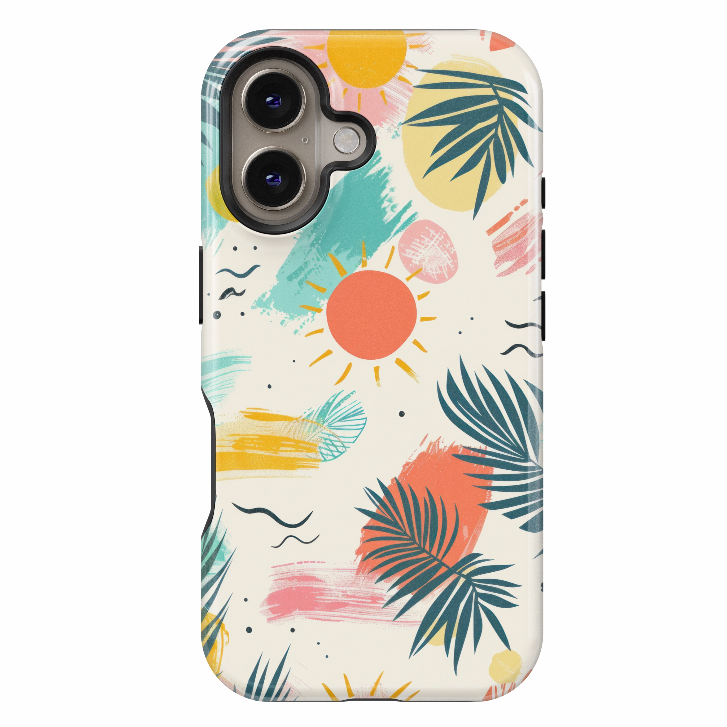 Sun Chase Raised Edges Colorful Pattern