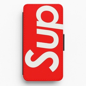 Sup Logo Flip / Wallet Phone Case Luxury Finish