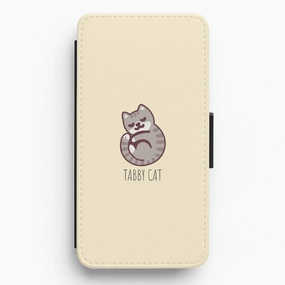 Tabby Cat - Cats Flip / Wallet Phone Case Lightweight Feel