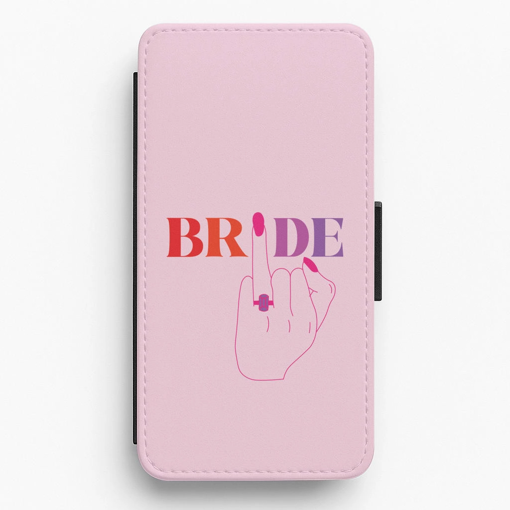 High protection Stylish Color Bride - Bridal  Flip / Wallet Phone Case