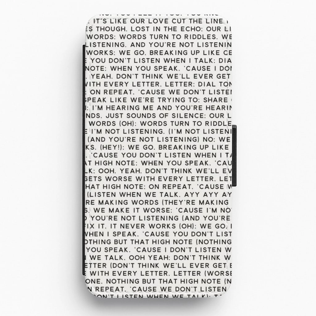 Minimal Form Elegant Detail Talk Lyrics - Why Don't We Flip / Wallet Phone Case