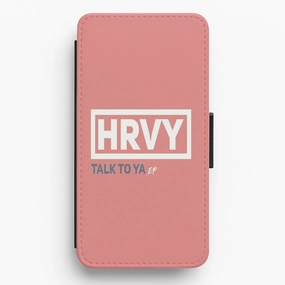 Crystal Finish Flexible Pattern Texture Talk To Ya EP - HRVY Flip / Wallet Phone Case