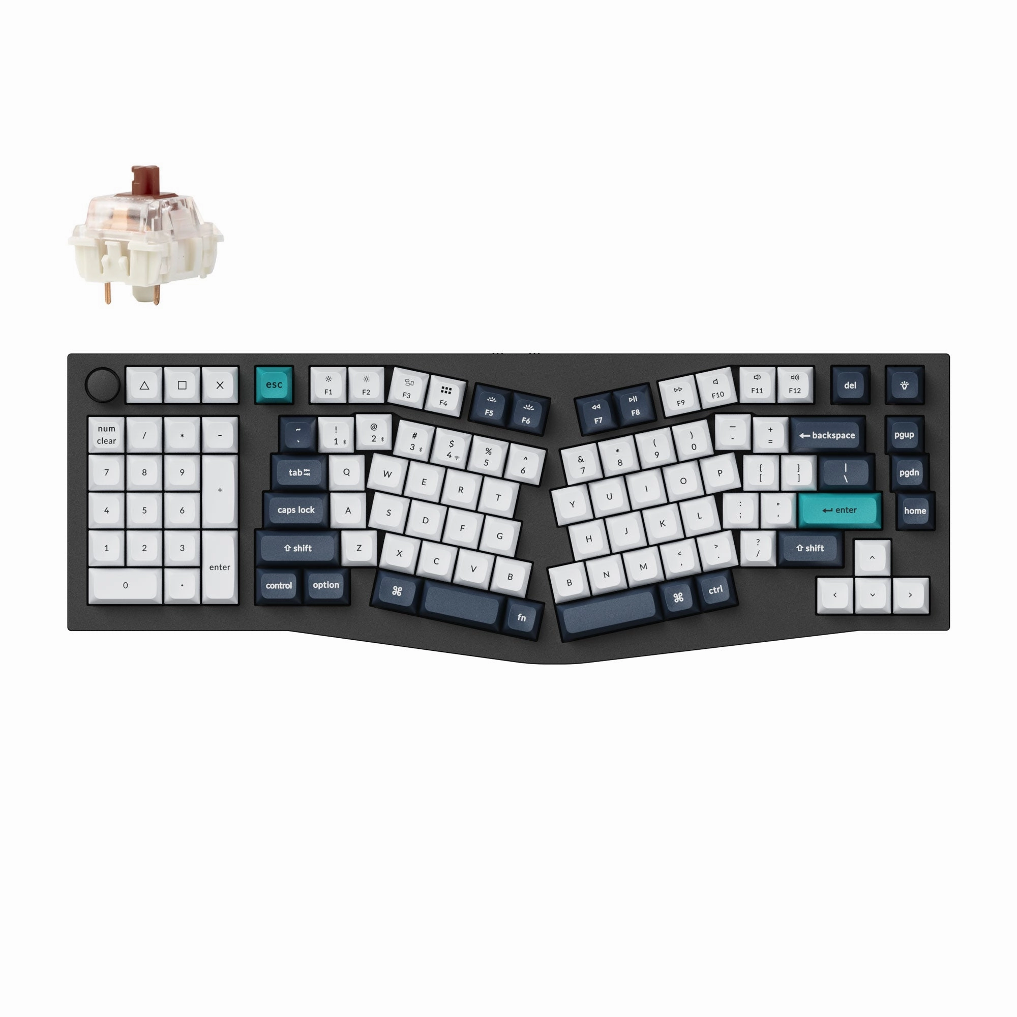 Smooth Actuation Keys Custom Key Mapping Keychron Q14 Max (Alice Layout) QMK Wireless Custom Mechanical Keyboard