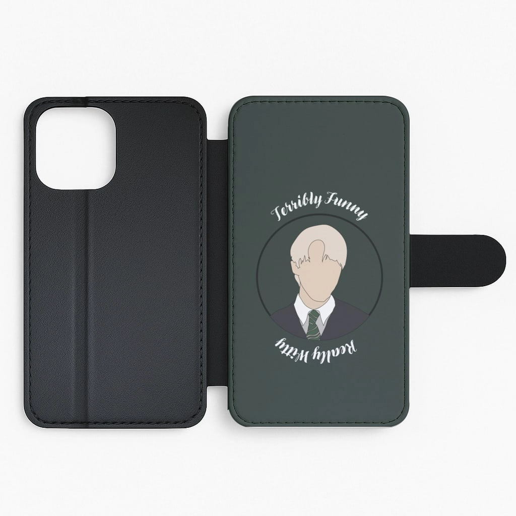 Terribly Funny, Really Witty Draco Malfoy Flip / Wallet Phone Case Easy Access Strong Shell