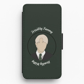 Vivid Texture Terribly Funny, Really Witty Draco Malfoy Flip / Wallet Phone Case