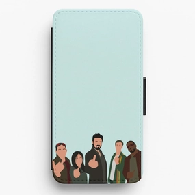 Gloss Finish Design The Boys Flip / Wallet Phone Case