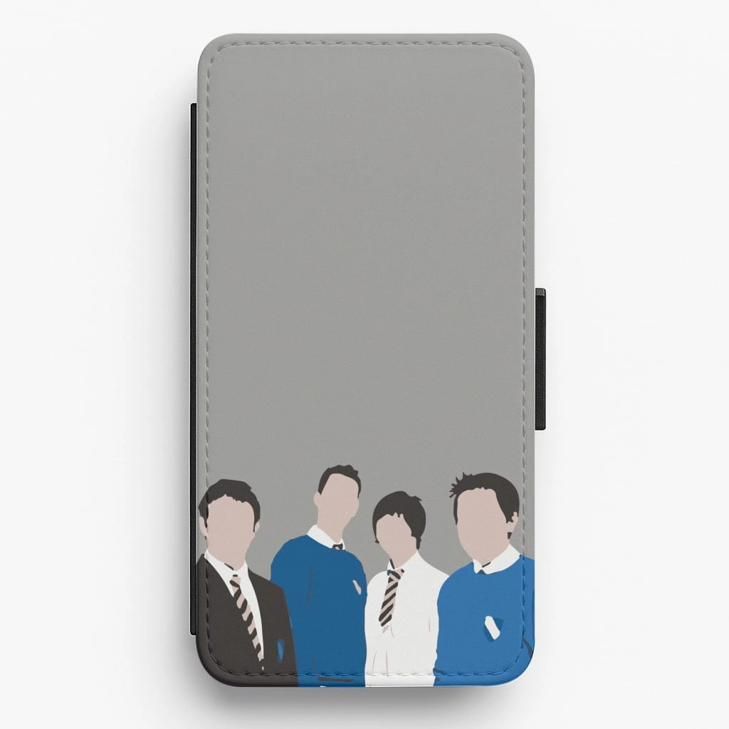 Ergonomic Texture The Cartoon Inbetween Flip / Wallet Phone Case