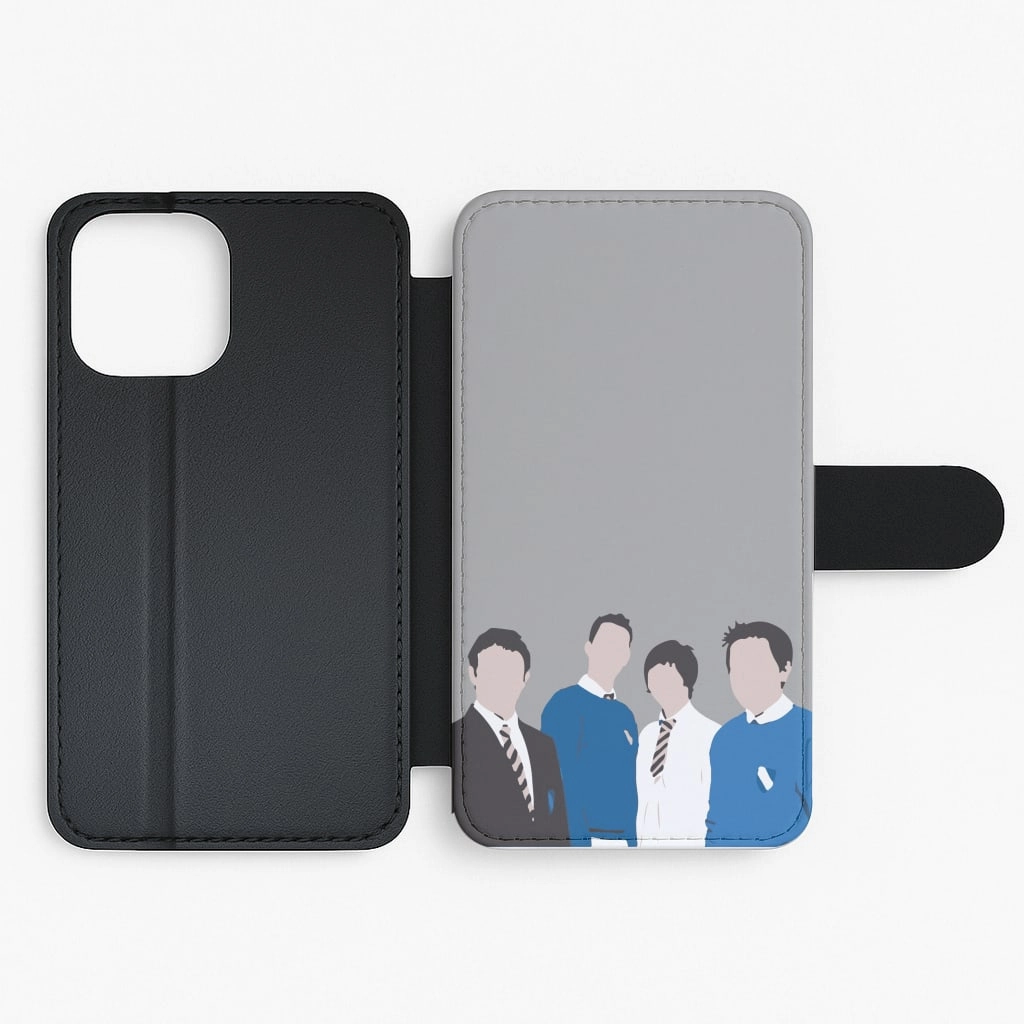 Ergonomic Shape The Cartoon Inbetween Flip / Wallet Phone Case