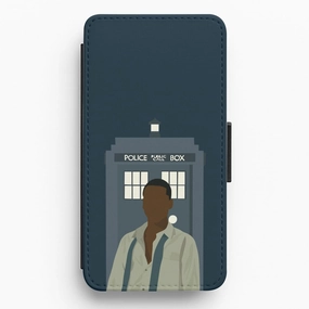 The Doctor Flip / Wallet Phone Case Elegant Layer Texture
