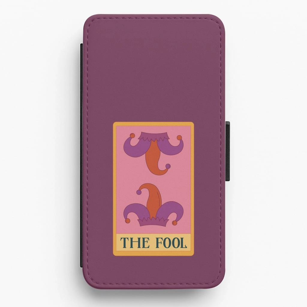 Rugged Edge Texture The Fool - Tarot Cards Flip / Wallet Phone Case