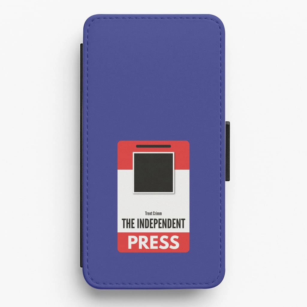 Sleek Profile Textured Grip The Independent Press Flip / Wallet Phone Case