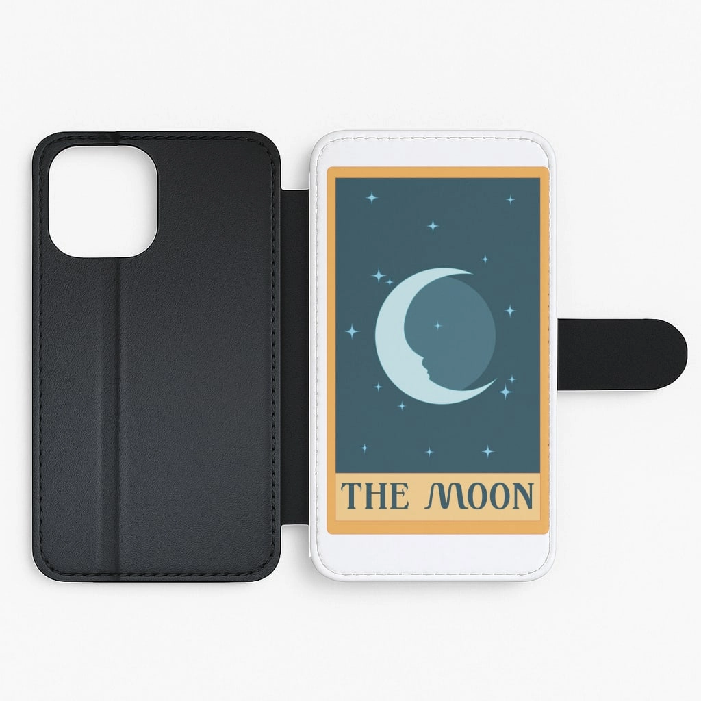 Shock shield Comfort Design The Moon - Tarot Cards Flip / Wallet Phone Case