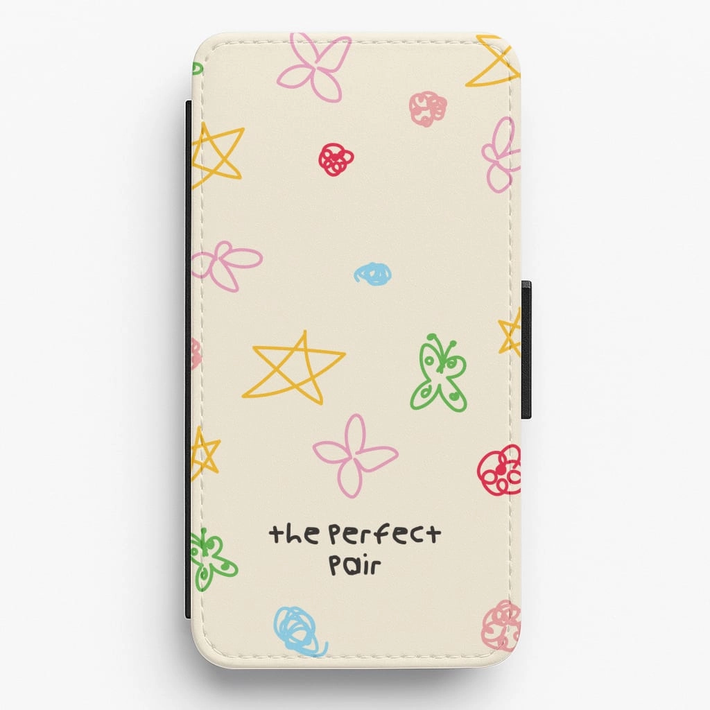 The Perfect Pair Flip / Wallet Phone Case Unisex Design