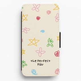 The Perfect Pair Flip / Wallet Phone Case Unisex Design