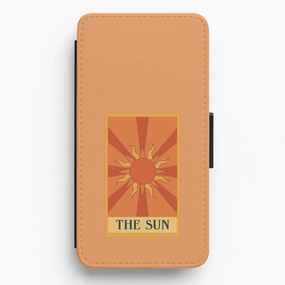 The Sun - Tarot Cards Flip / Wallet Phone Case Soft Grip Layer