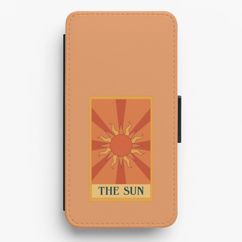The Sun - Tarot Cards Flip / Wallet Phone Case Soft Grip Layer