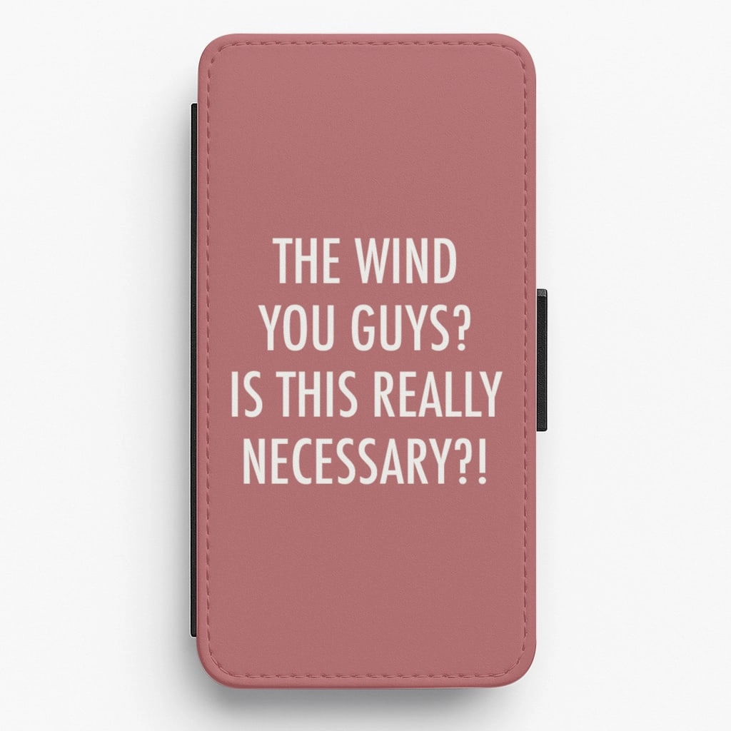 The Wind You Guys - Kardashian Flip / Wallet Phone Case Matte Texture Finish