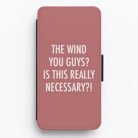 The Wind You Guys - Kardashian Flip / Wallet Phone Case Matte Texture Finish