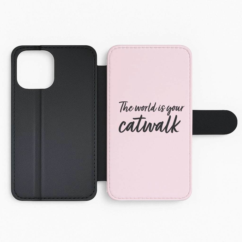 The World Is Your Catwalk Flip / Wallet Phone Case Artistic Design Premium Feel