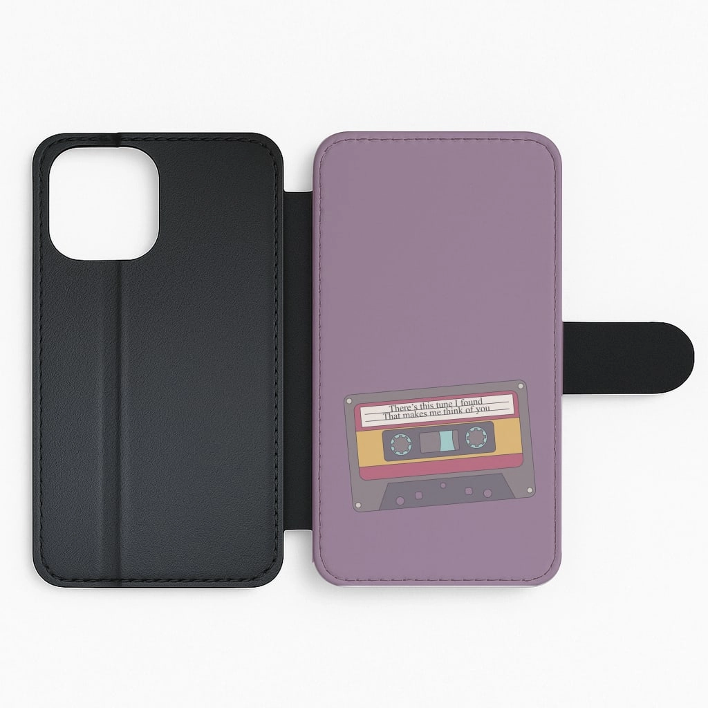 There's This Tune I Found Flip / Wallet Phone Case Clear Edge Stylish Edge