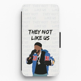 They Not Like Us Flip / Wallet Phone Case Lightweight Protection Smooth Shield