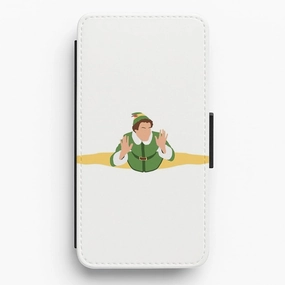 Soft Silicone Buddy The Elf Splits Flip / Wallet Phone Case