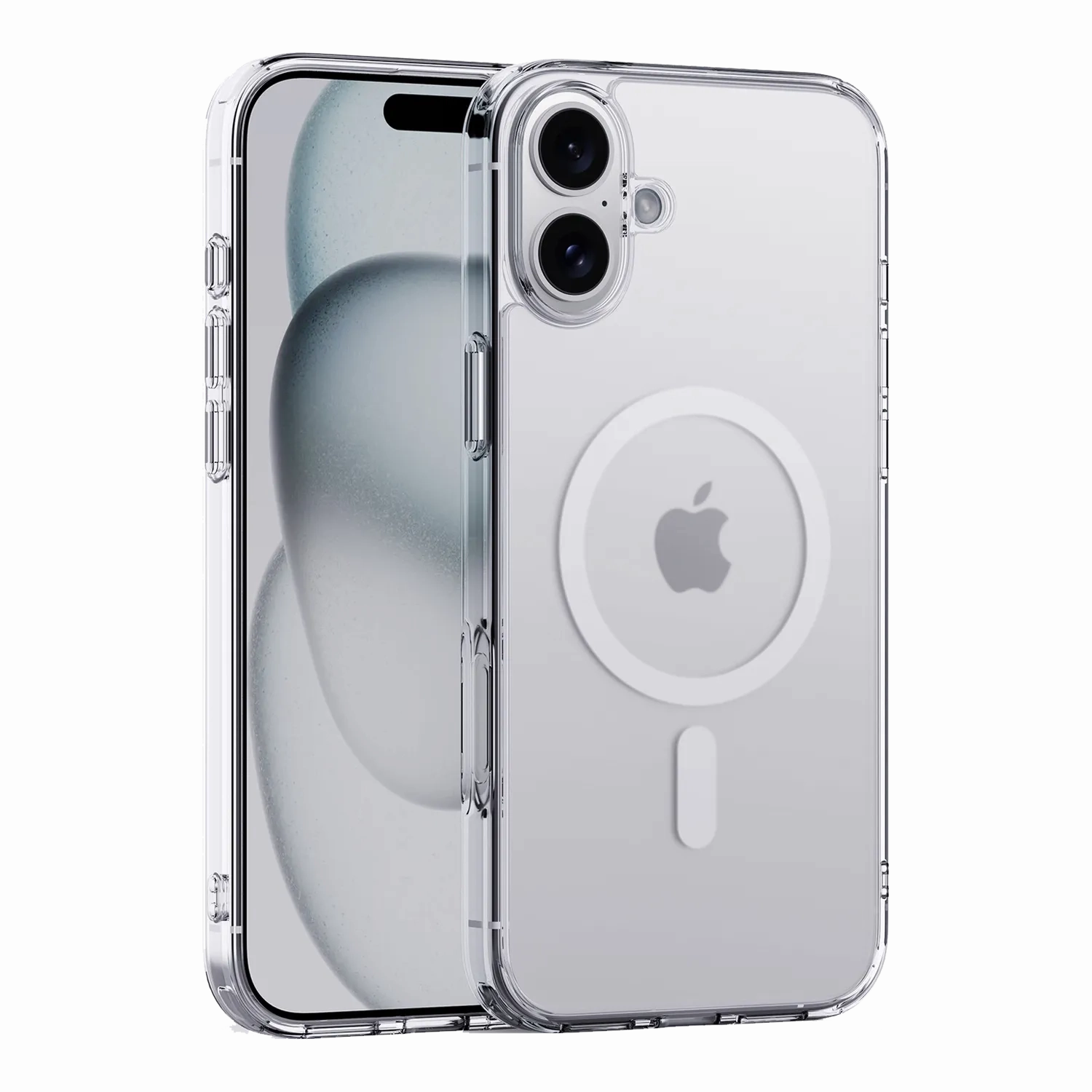 Durable Edge Layer Thin iPhone 16 Clear Case with MagSafe