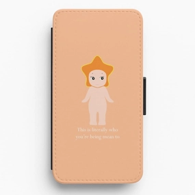 Soft Finish This Is Literally Who You're Being Mean To Flip / Wallet Phone Case