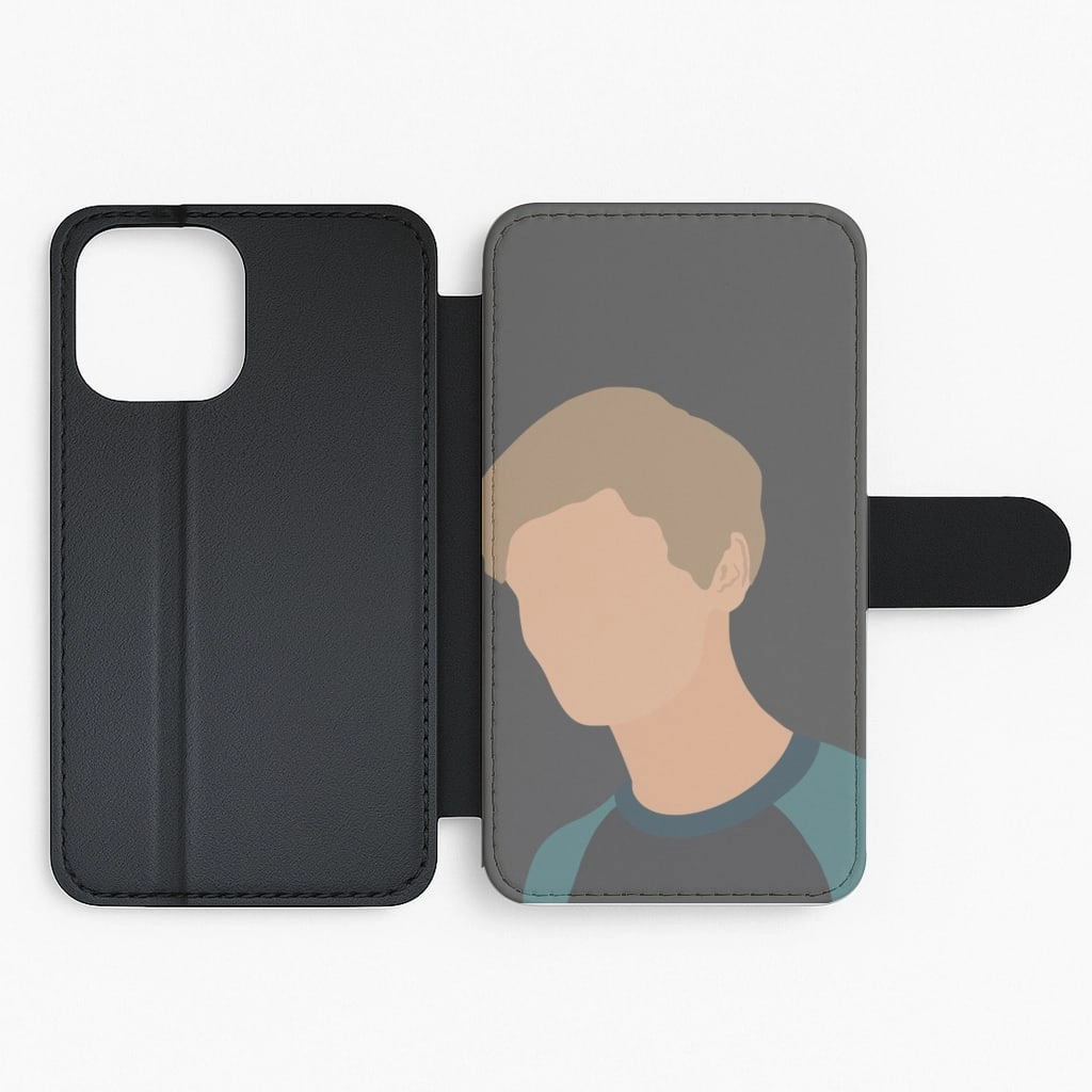 Textured Detail Thomas Brodie-Sangster Cartoon Flip / Wallet Phone Case