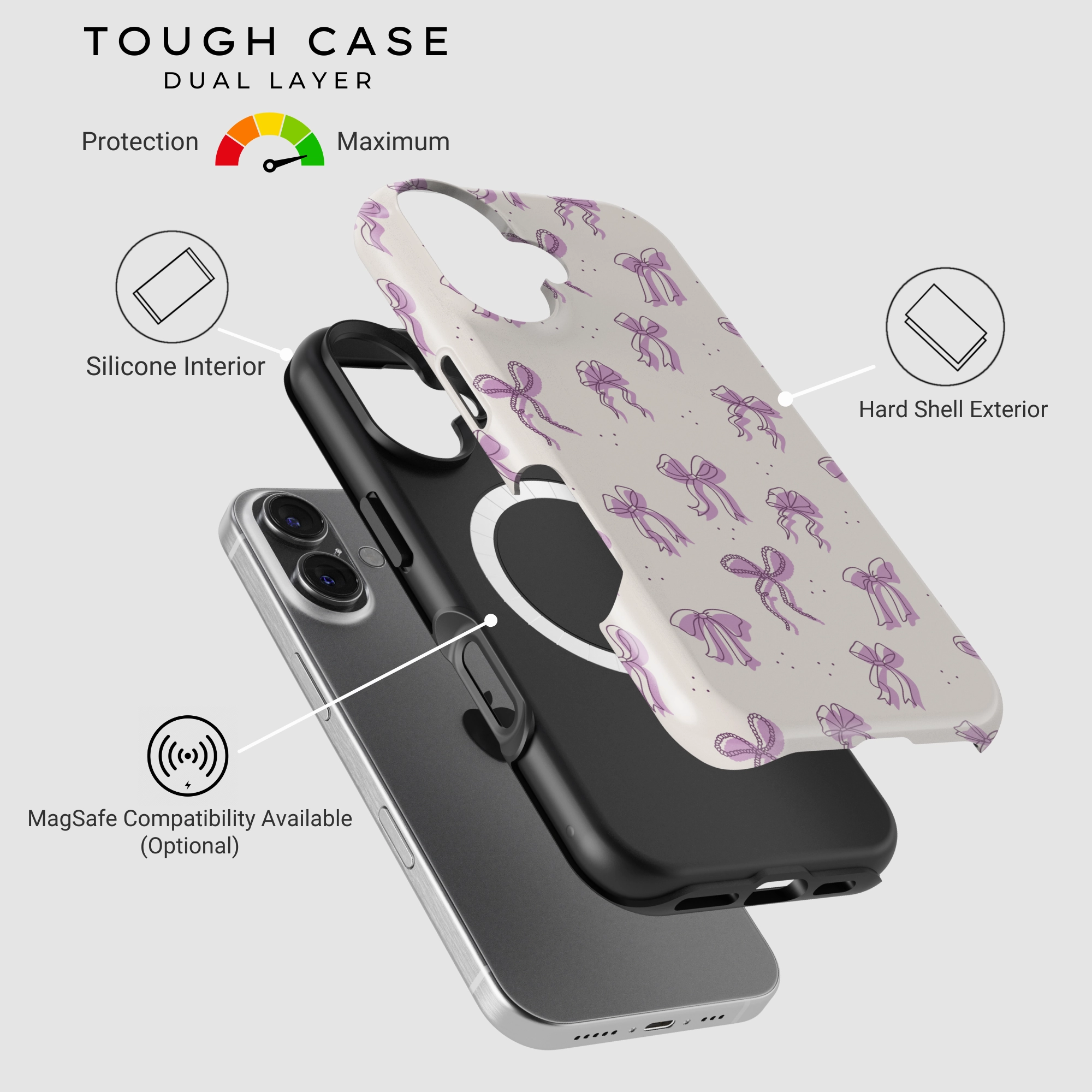 Tied with Love Flexible Detail Design Screen Bumper