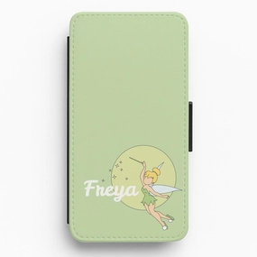 Tinkerbell - Personalised Fairytale Flip / Wallet Phone Case Rugged Pattern Design Modern Grip Design