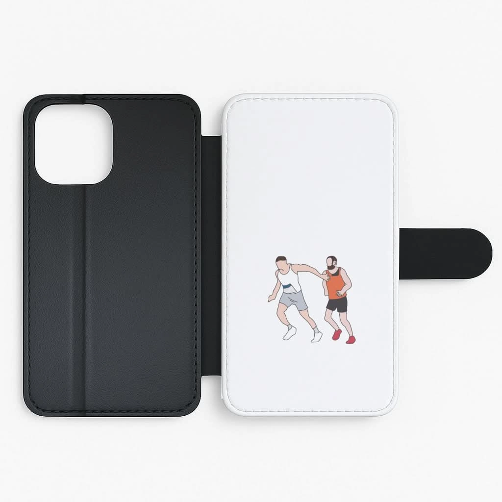 Tommy Marathon Flip / Wallet Phone Case Minimal Pattern Texture
