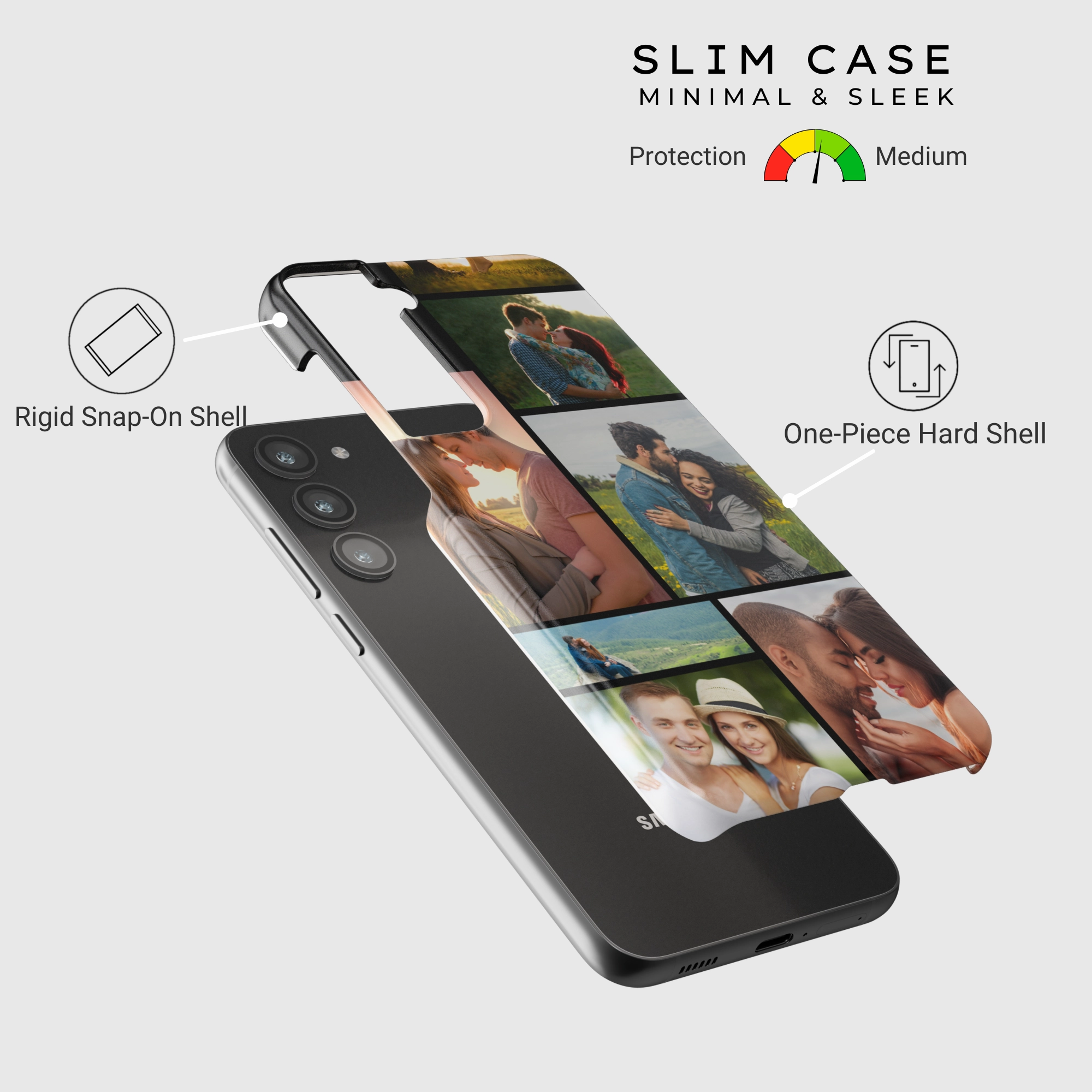 Soft Protection Edge Premium Shield Tough Collage Galaxy