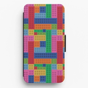 Tough Frame Brick Board Flip / Wallet Phone Case