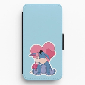 Luxury Accent Donkey and Pig Valentine's Flip / Wallet Phone Case