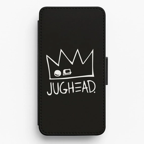 Flexible Surface Texture Elegant Pattern Design Jughead Jones - Black Riverdale Flip / Wallet Phone Case