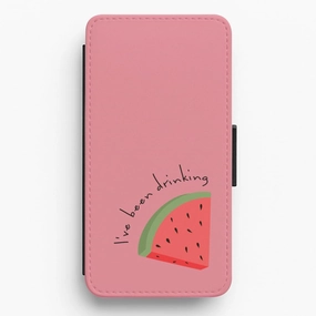 I've Been Drinkin Watermelon - Queen B Flip / Wallet Phone Case Matte Pattern Layer Soft Detail Layer