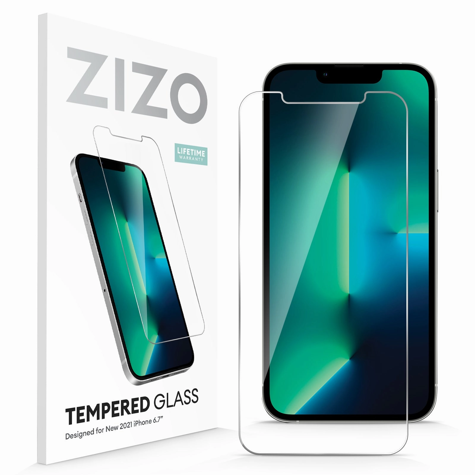 ZIZO TEMPERED GLASS Screen Protector for iPhone 13 Pro Max Refined Finish Smooth Detail