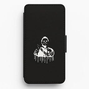 Port Protection Soft Detail Layer Black & White - Myers Flip / Wallet Phone Case