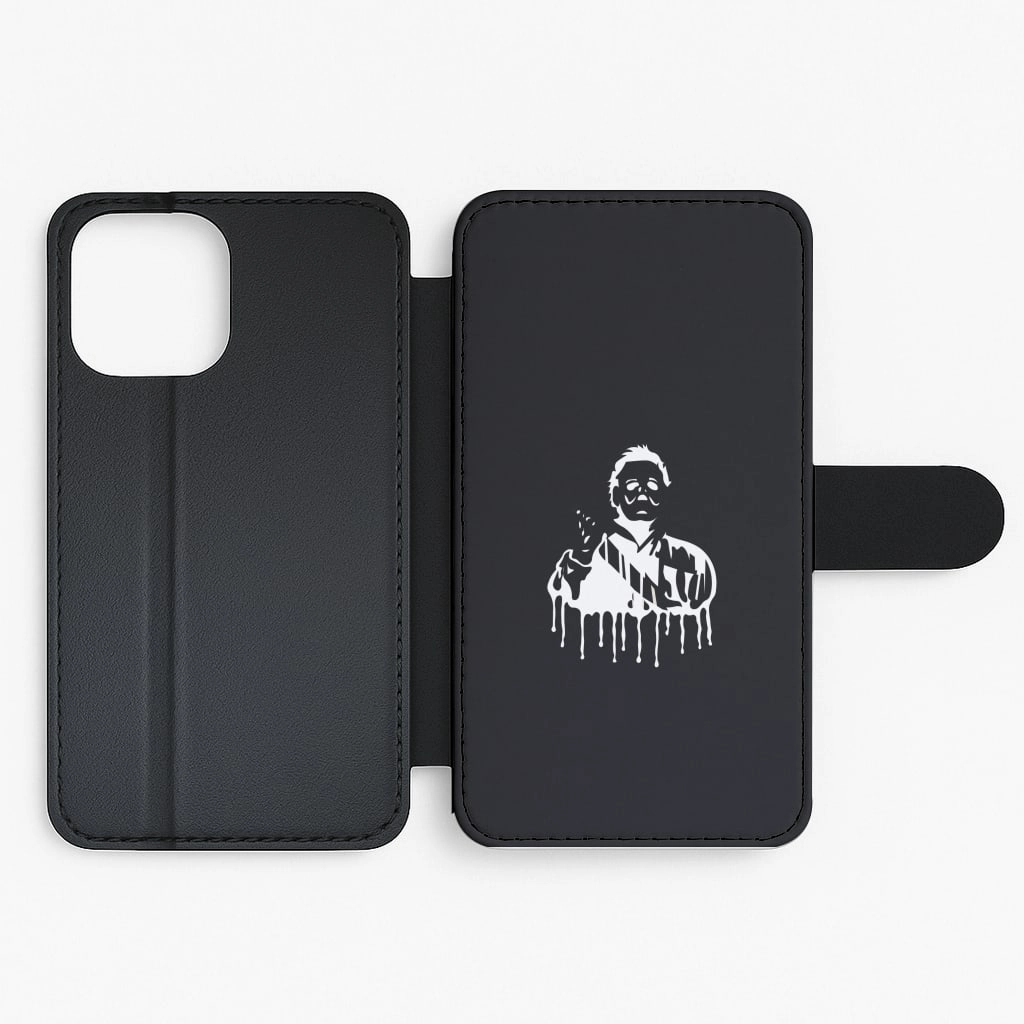 Black & White - Myers Flip / Wallet Phone Case Durable Design Texture Flexible Comfort