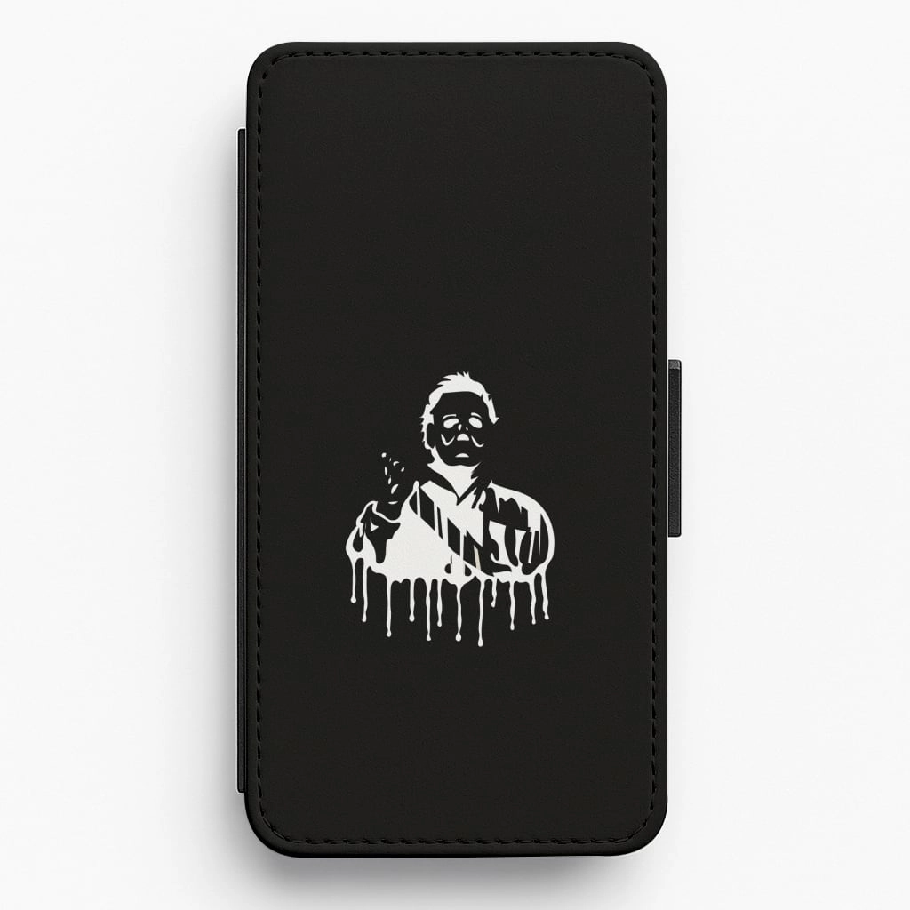 Port Protection Soft Detail Layer Black & White - Myers Flip / Wallet Phone Case