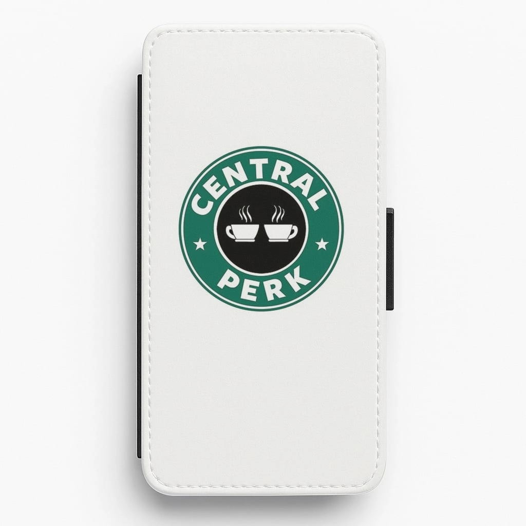 Central Perk - Coffee Logo Flip / Wallet Phone Case Hybrid Grip Finish