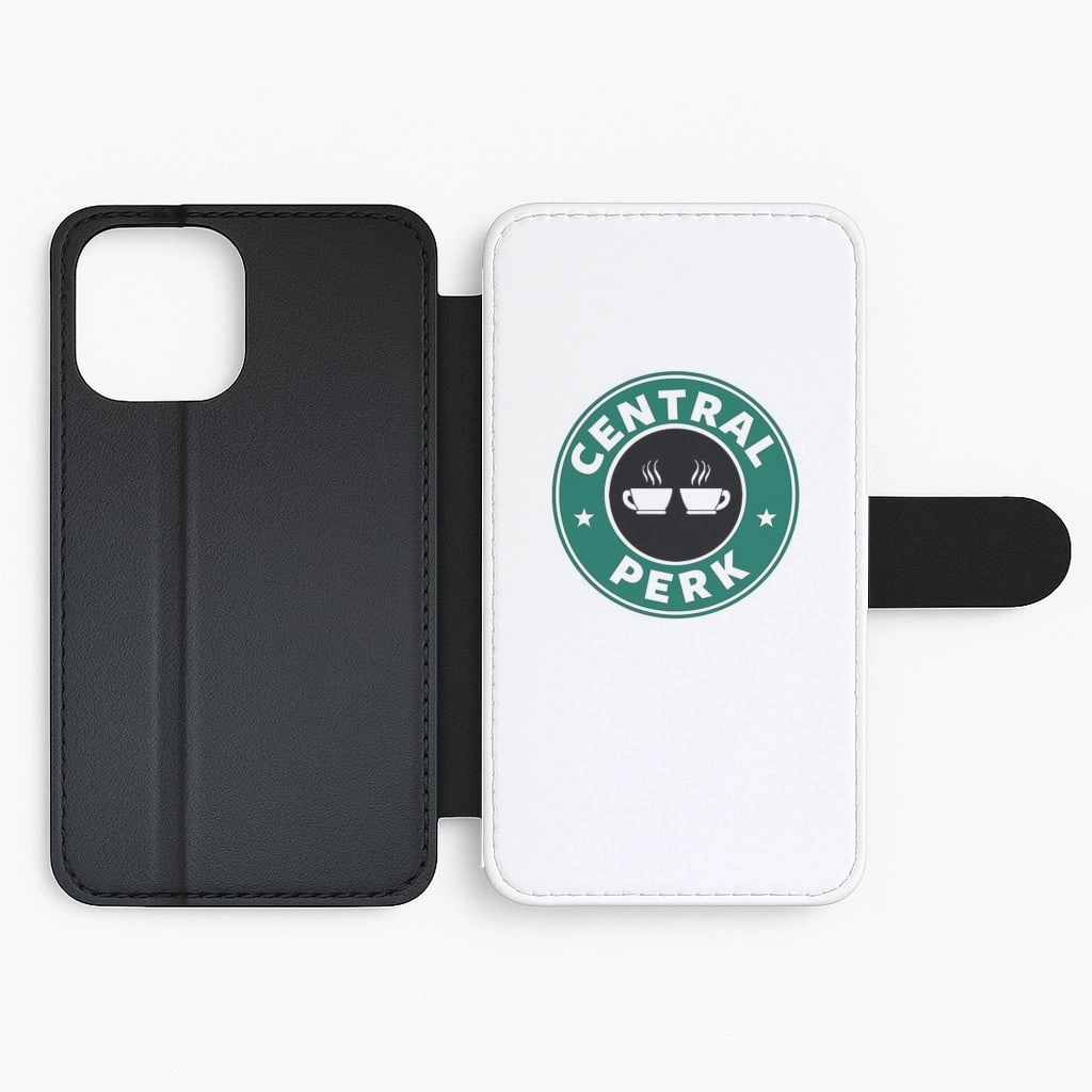 Central Perk - Coffee Logo Flip / Wallet Phone Case Grip Assist Portable Protection