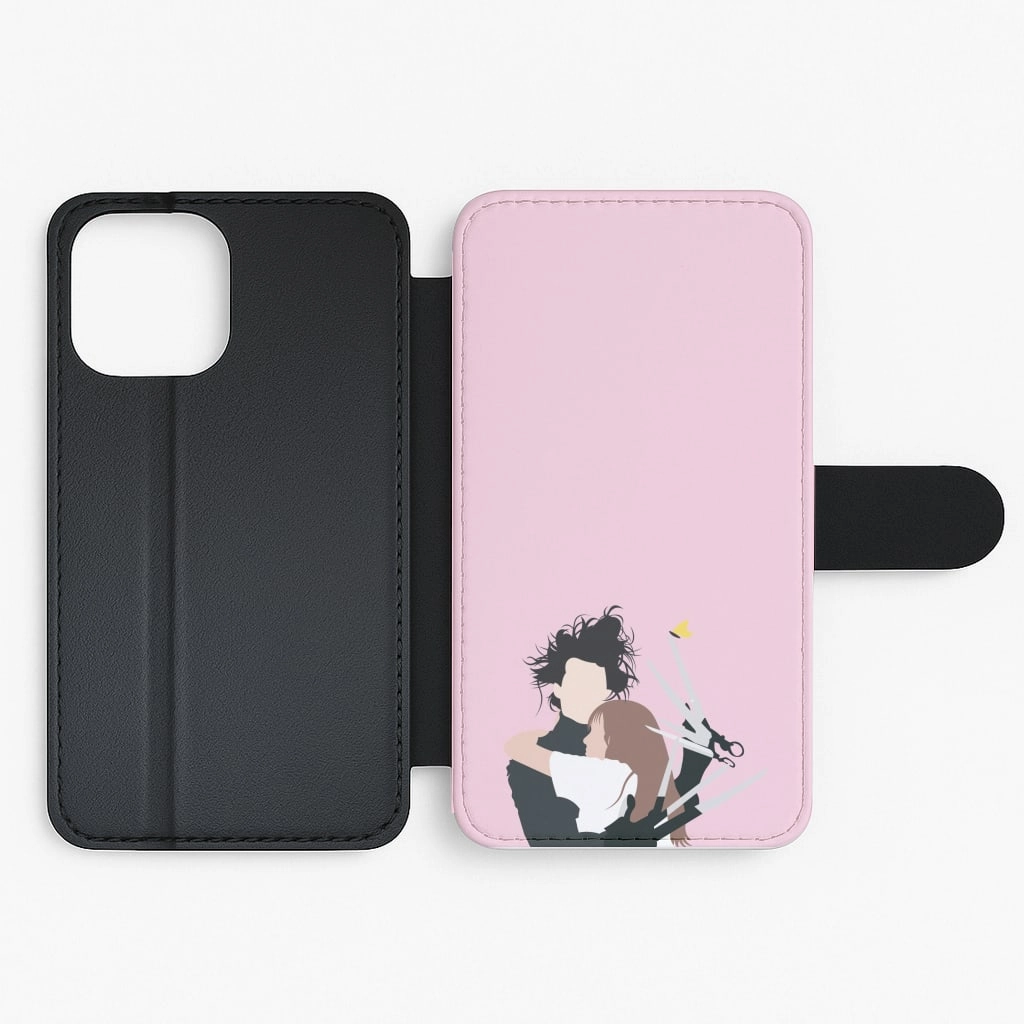 Edward And Kim -Scissorhands Flip / Wallet Phone Case Everyday Accessory