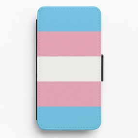 Strong material Trans Flag - Pride Flip / Wallet Phone Case
