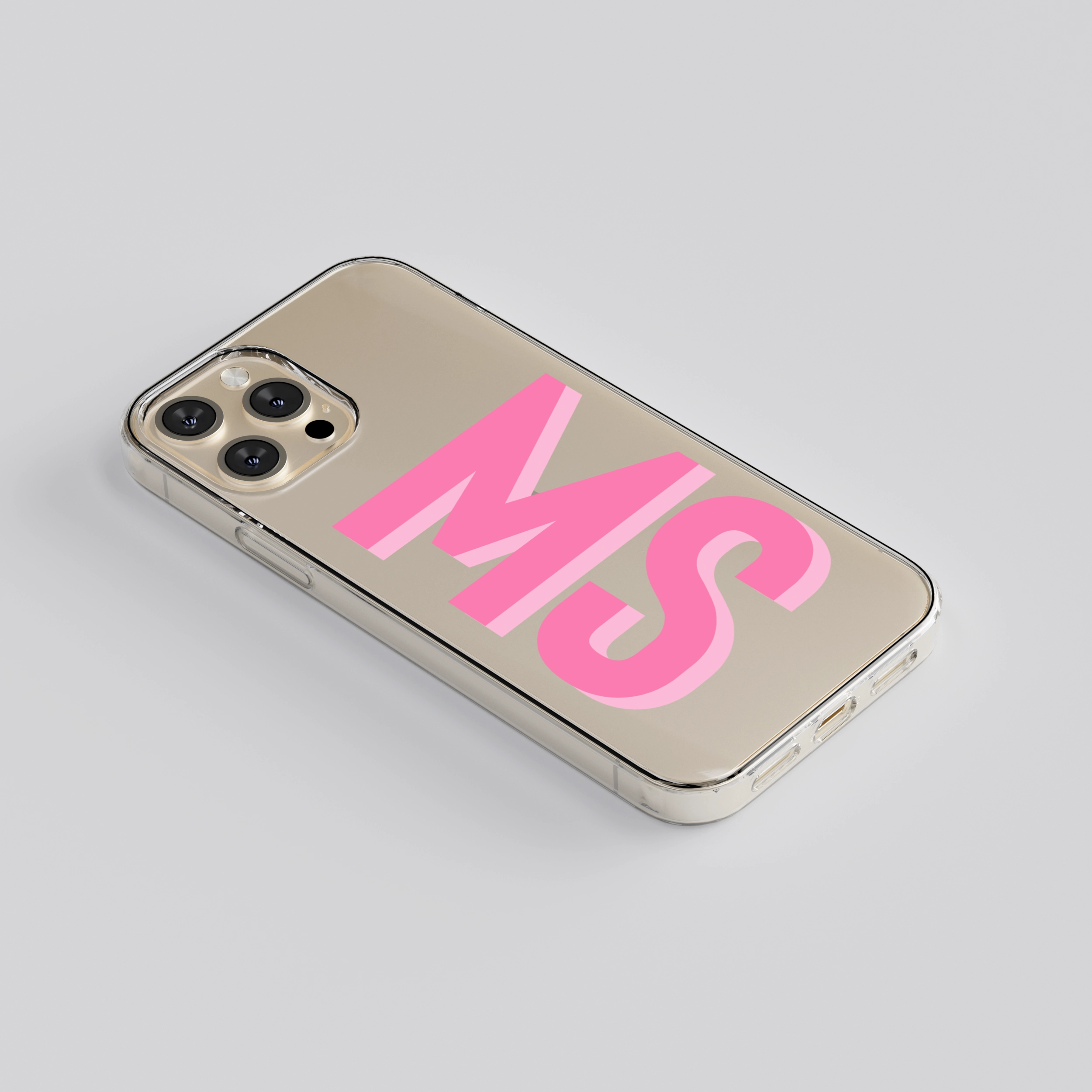 Clear Custom initials Clear Design Durable Material