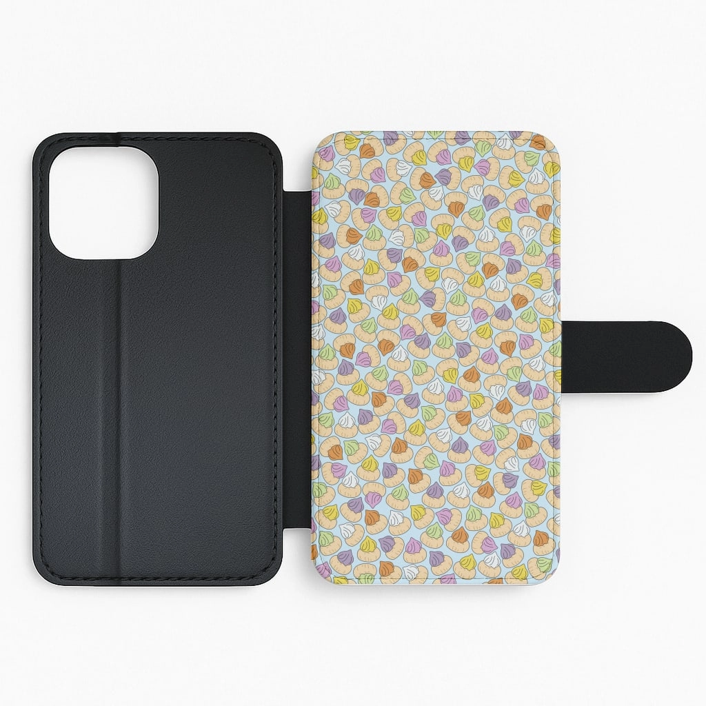 Strong material Iced Gems - Biscuits Patterns Flip / Wallet Phone Case