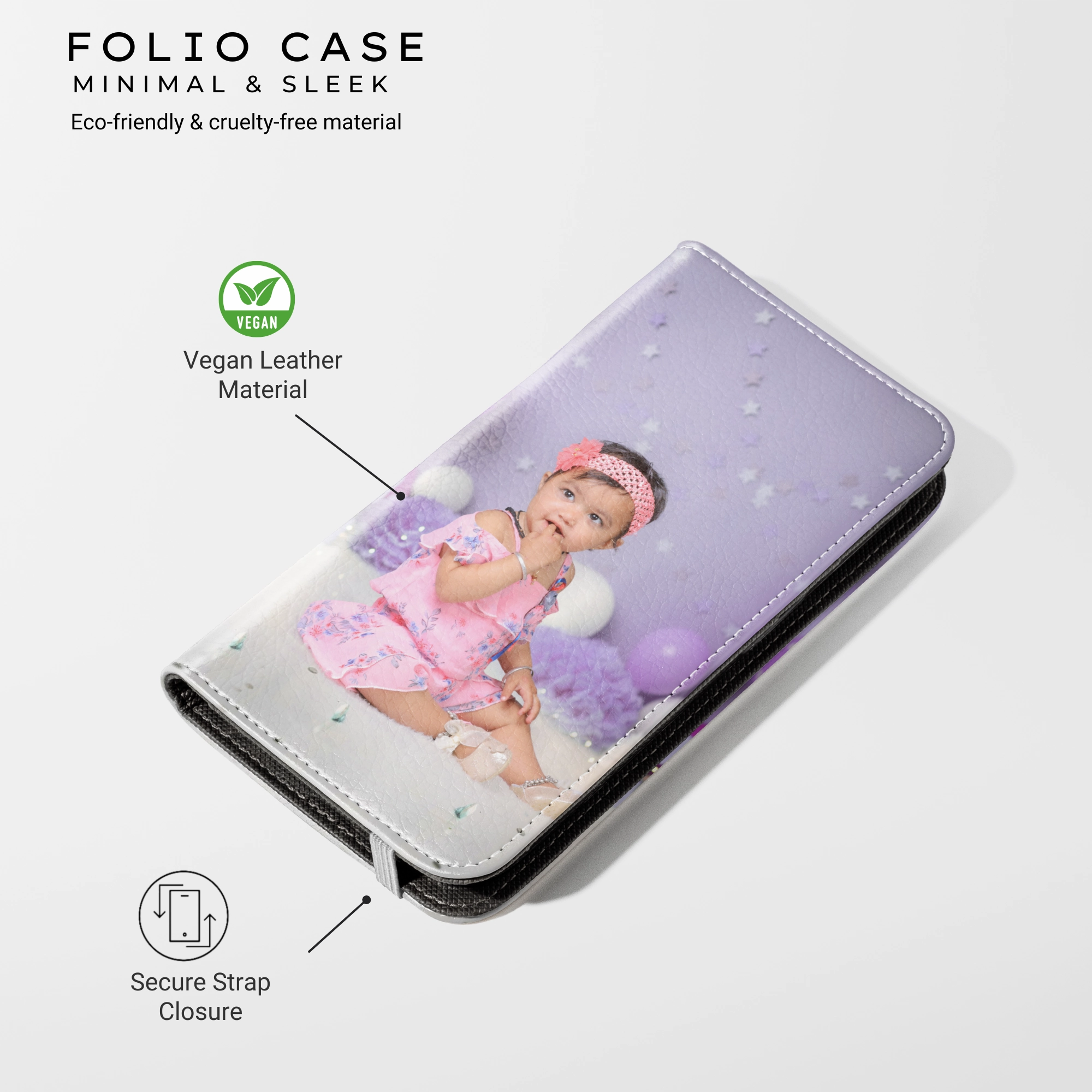 Personalized Wallet Case Flexible frame Fashionable Texture