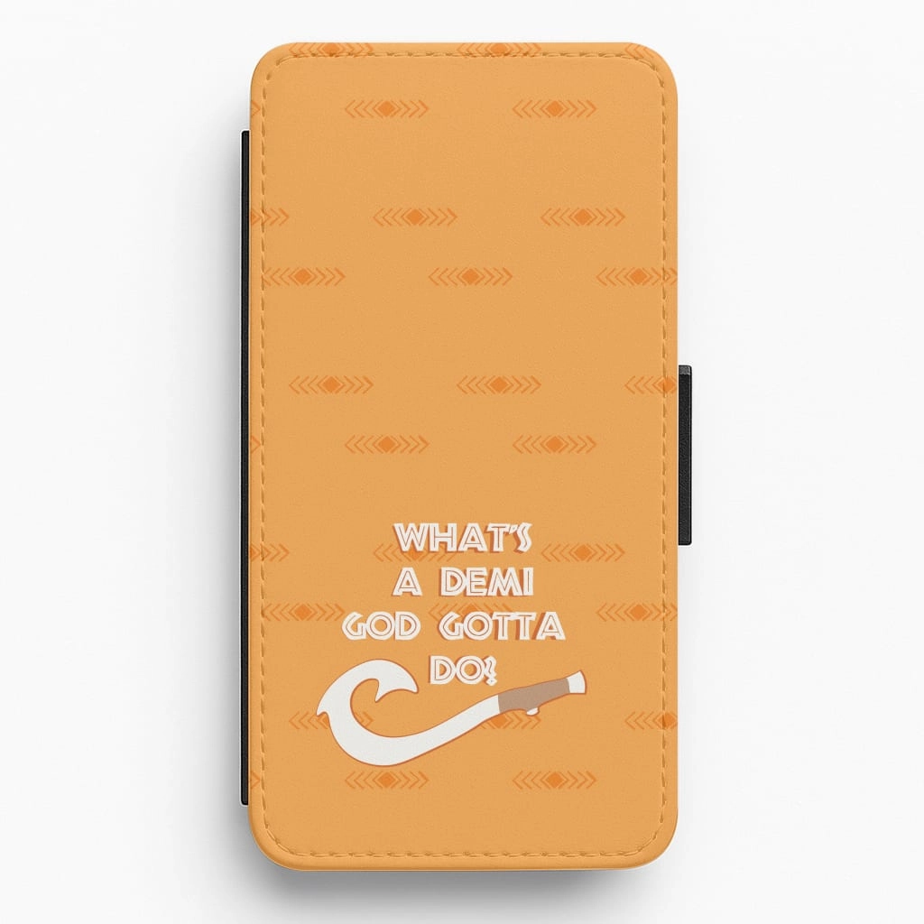 What's A Demi God Flip / Wallet Phone Case Tactile Feel